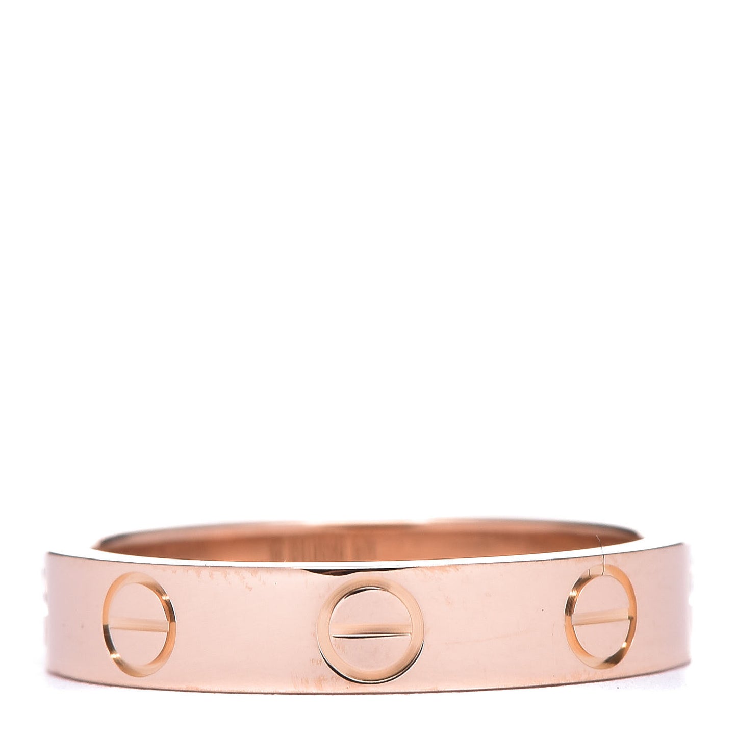 18K Pink Gold 3.5mm LOVE Wedding Band Ring 49 4.75