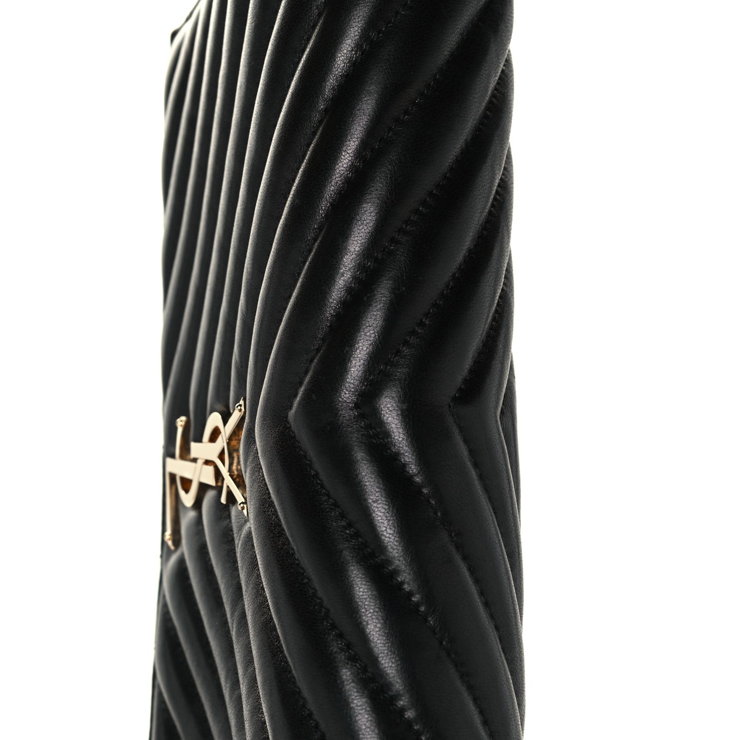 Lambskin Matelasse Monogram Kate 99 Black