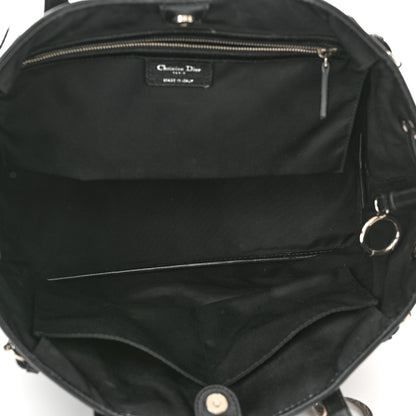 Christian Dior Coated Canvas Cannage Medium Panarea Tote Black 5 of 13