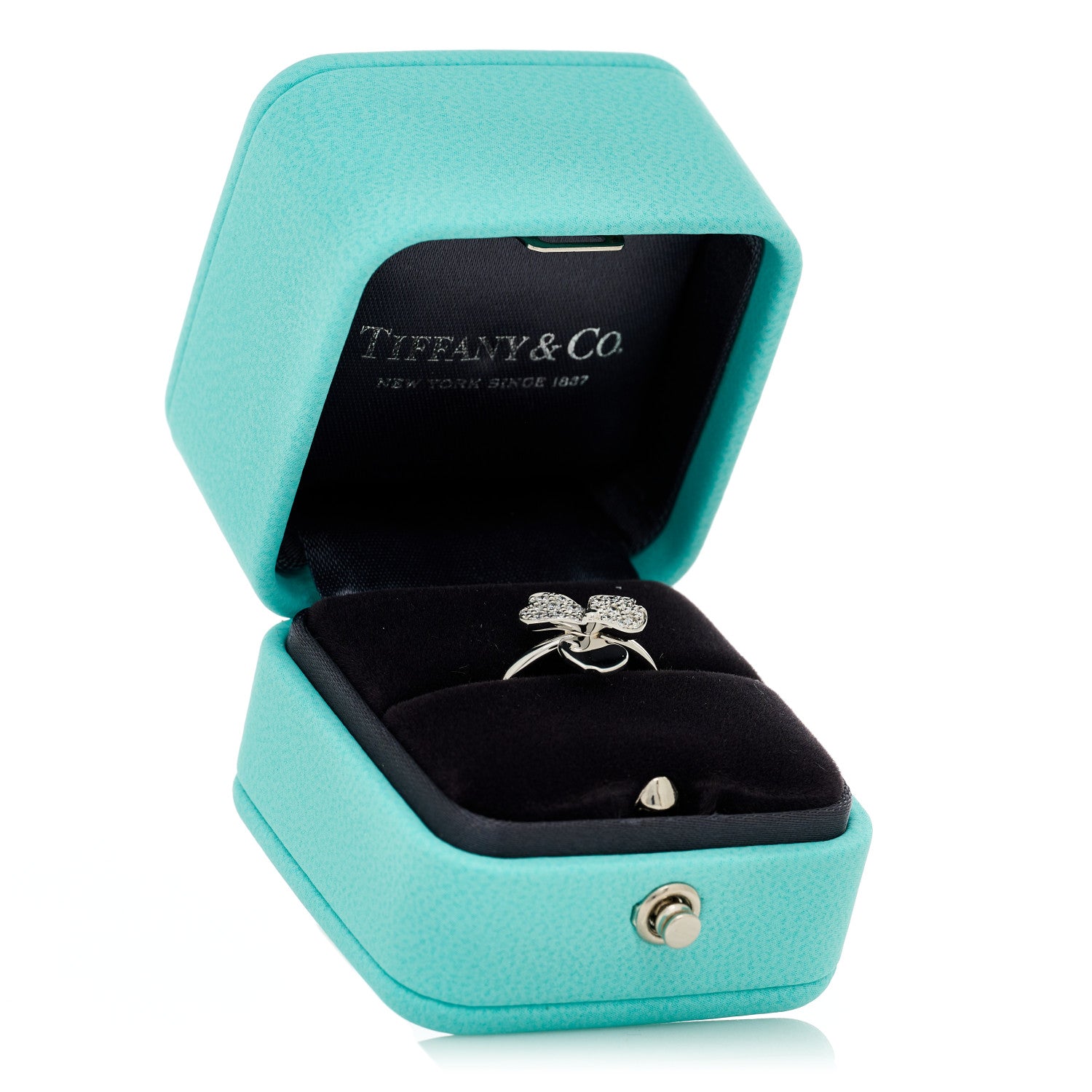 Tiffany Platinum Diamond Paper Flowers Ring 49 5 6 of 6
