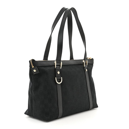 Gucci Monogram Medium Abbey Tote Black 3 of 11