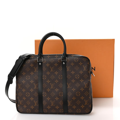 Louis Vuitton Monogram Macassar Porte-Documents Voyage PM 10 of 11