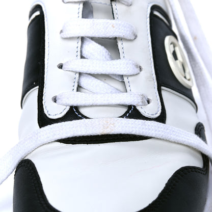 Gucci Calfskin Womens Interlocking G Sneakers 37.5 Black White 7 of 7
