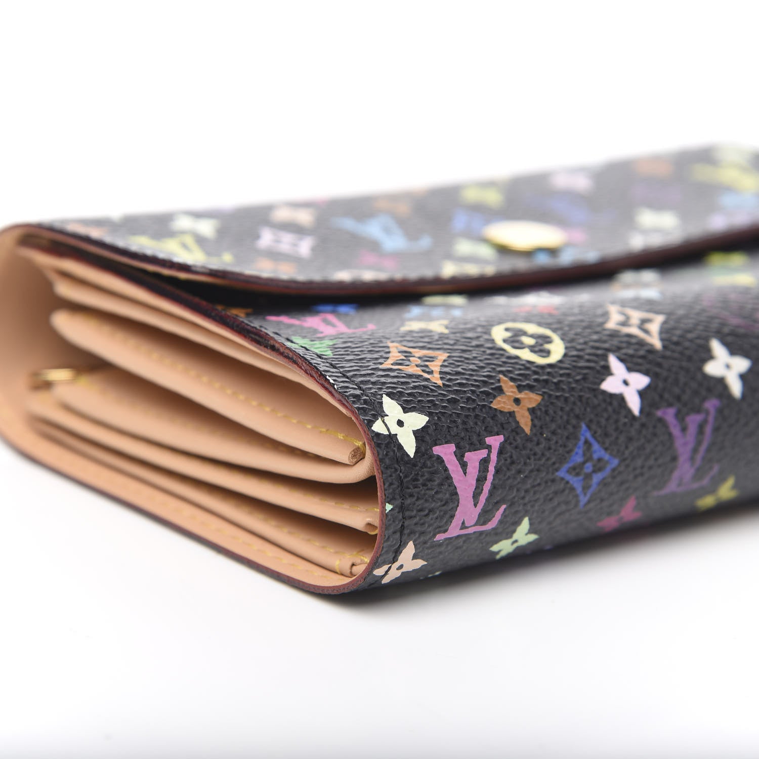 Louis Vuitton Monogram Multicolor Alexandra Wallet Black 7 of 11