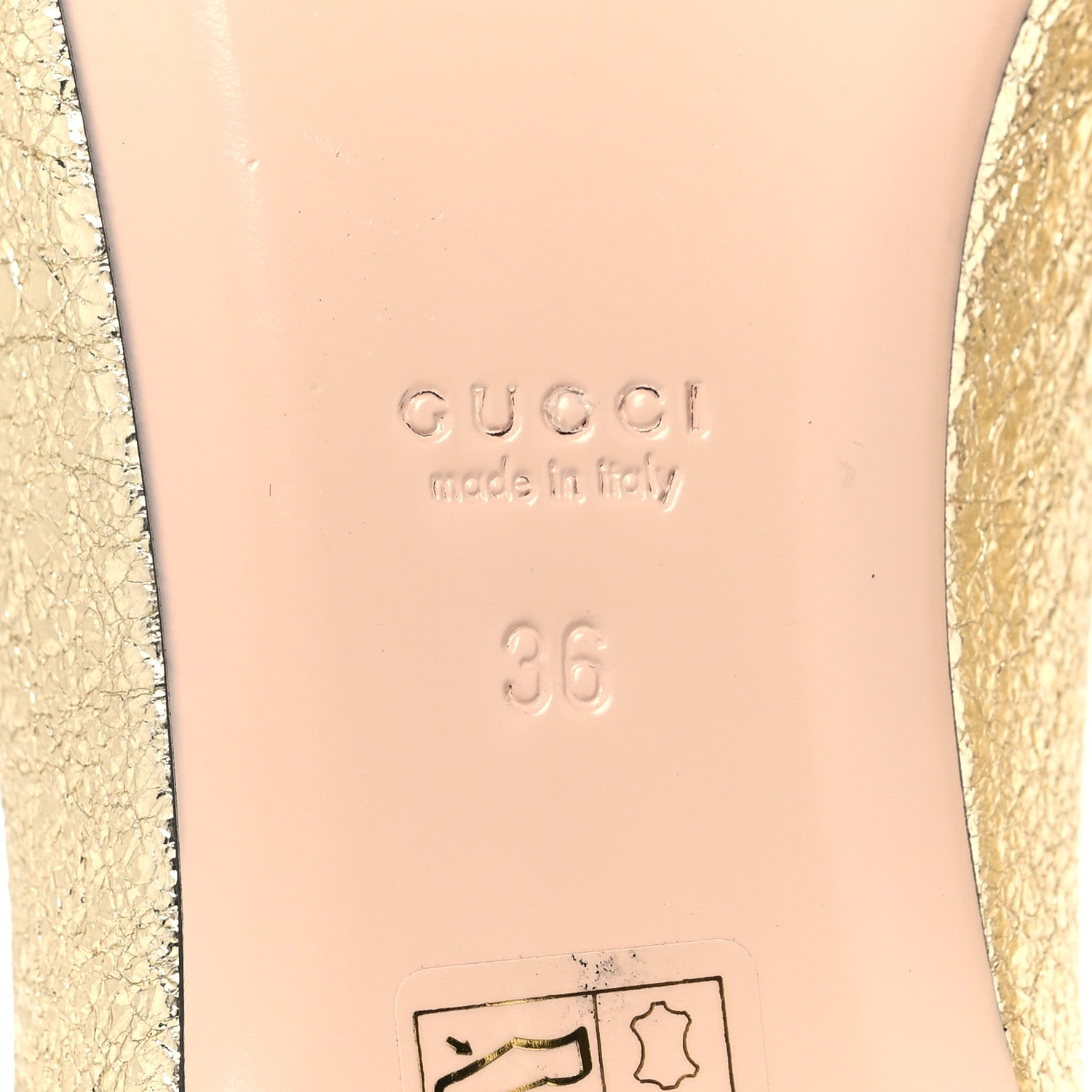 Gucci Galassia GG Marmont Fringe Flats 36 Platino 7 of 8