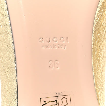 Gucci Galassia GG Marmont Fringe Flats 36 Platino 7 of 8