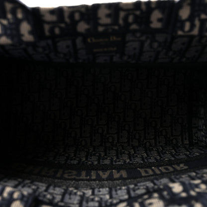 Christian Dior Oblique Medium Book Tote Blue Multicolor 5 of 9