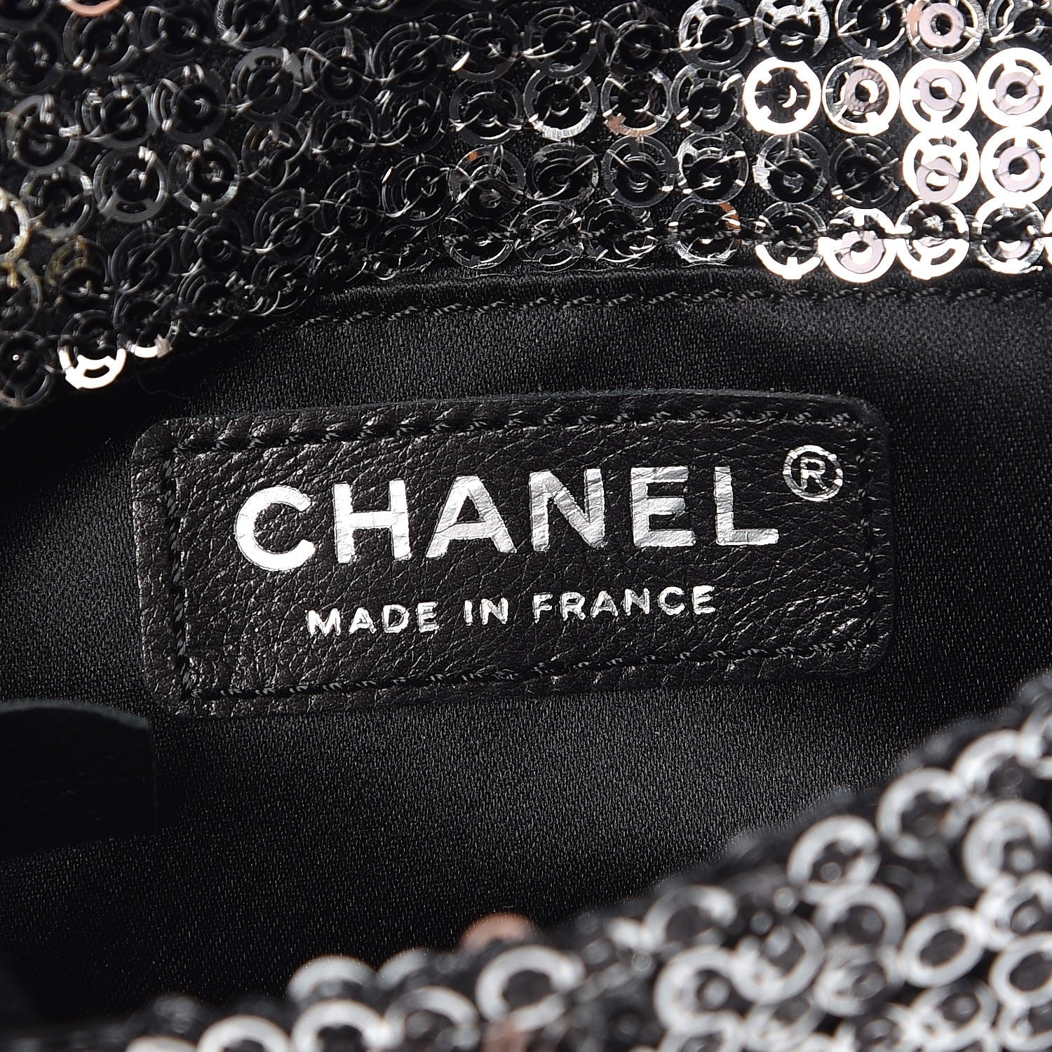 Chanel Sequin Micro Flap Dark Silver 6 of 9