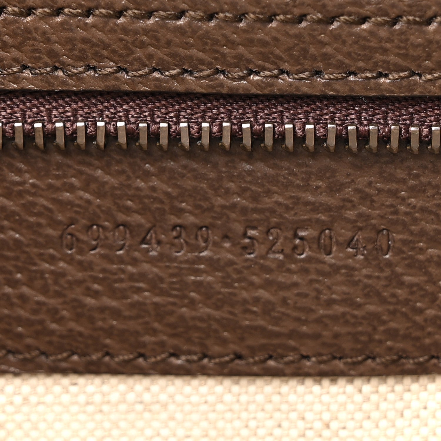 Gucci GG Supreme Monogram Textured Dollar Calfskin Web Ophidia Wristlet Shoulder Bag Beige Ebony New Acero 7 of 13