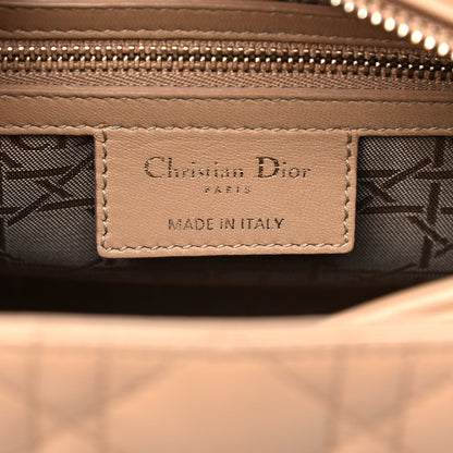 Christian Dior Lambskin Cannage Medium Lady Dior Beige 7 of 12