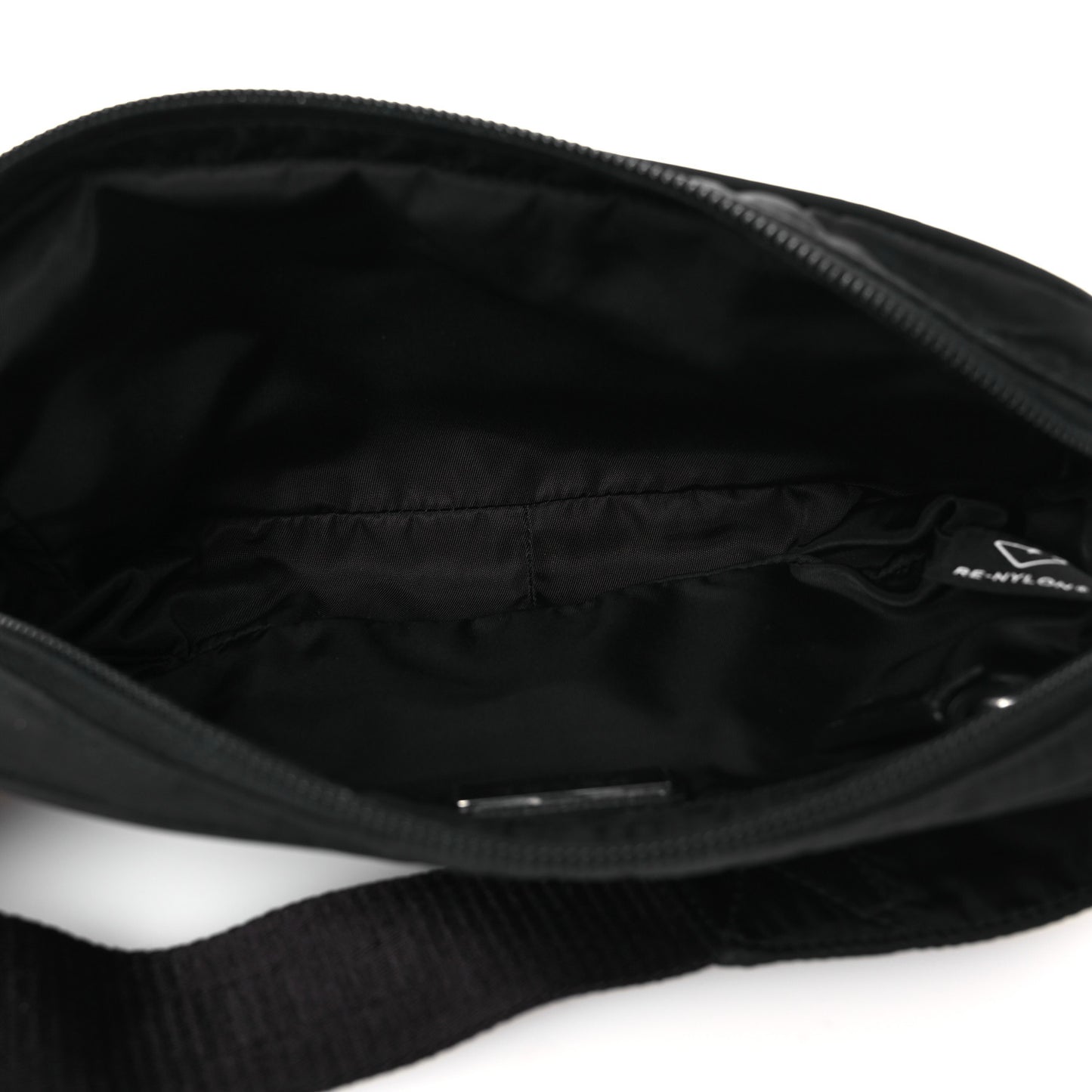 Re-Nylon Saffiano Belt Bag Black