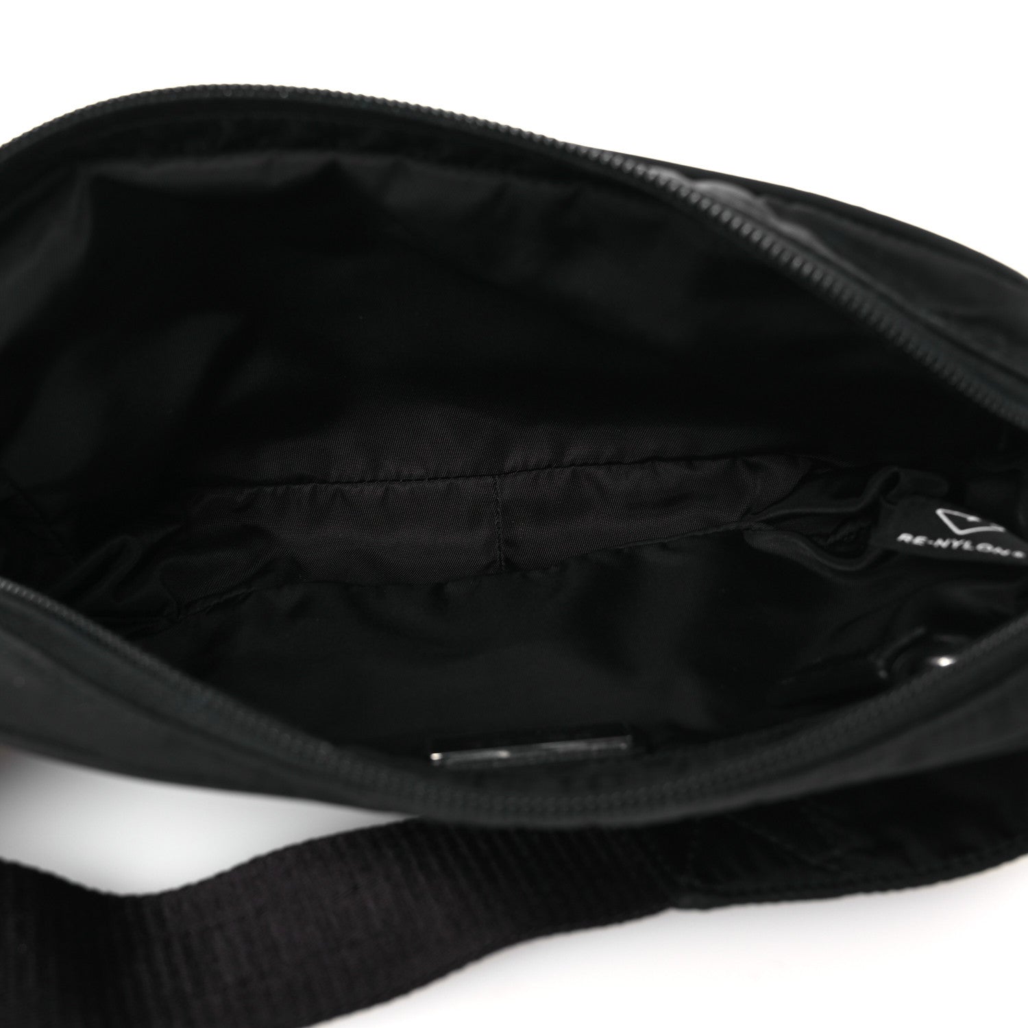 Prada Re-Nylon Saffiano Belt Bag Black 4 of 11