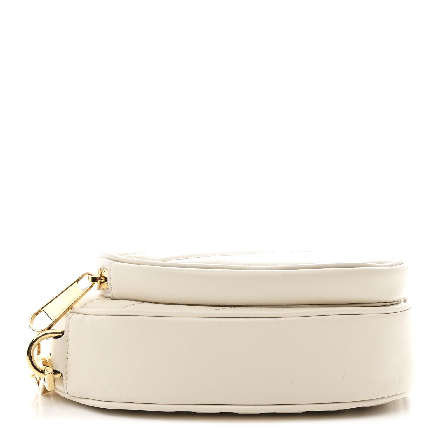 Gucci Calfskin Matelasse Diagonal Mini Interlocking G Heart Shoulder Bag Mystic White 4 of 10