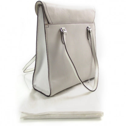 Christian Dior Leather Charm Tote White 3 of 10