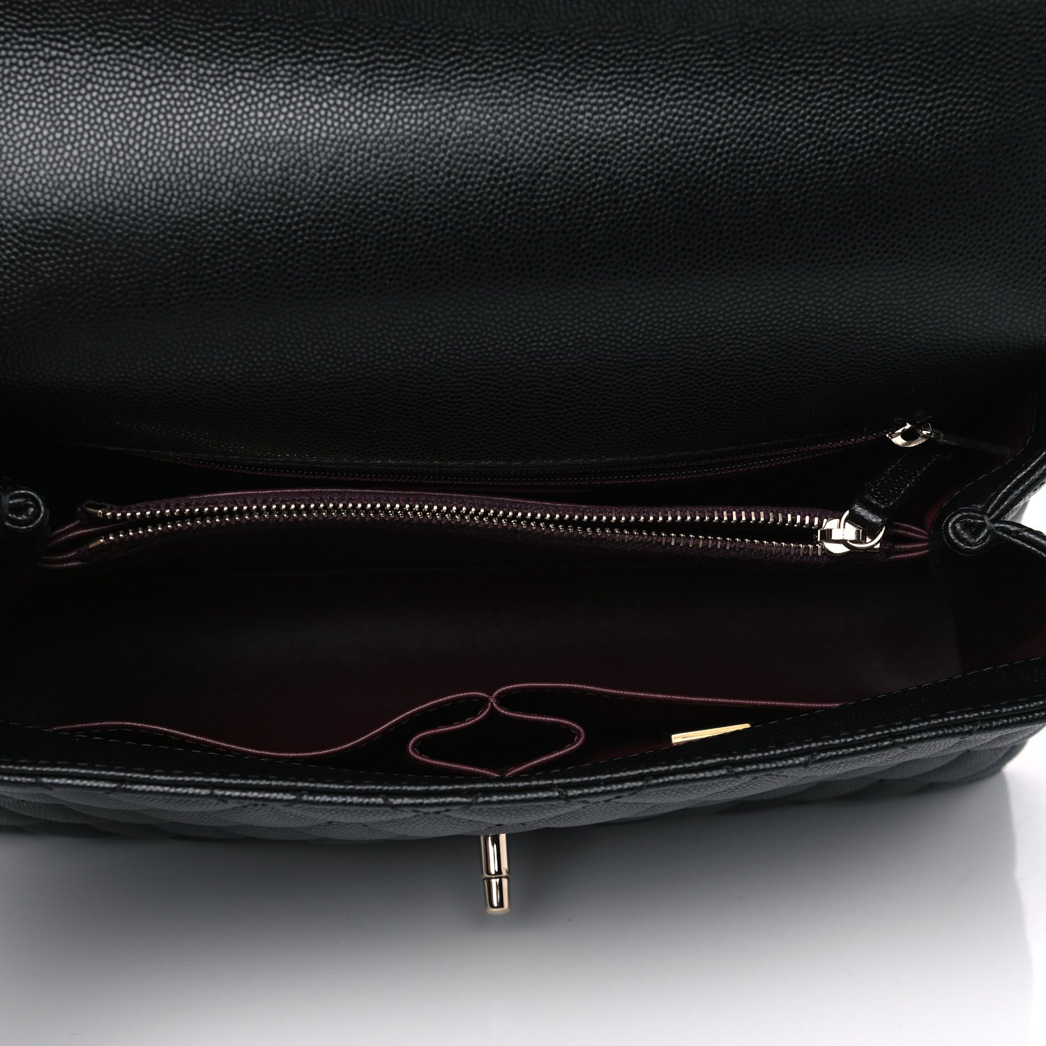 Chanel Caviar Quilted Small Coco Handle Flap Black 5 of 5