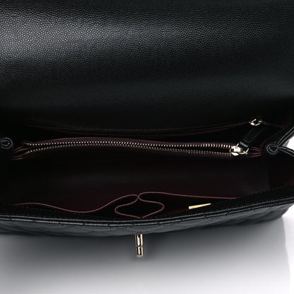 Chanel Caviar Quilted Small Coco Handle Flap Black 5 of 5