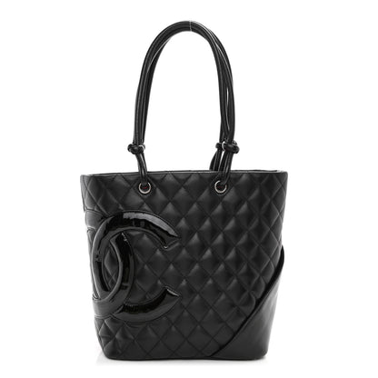 Chanel Calfskin Quilted Medium Cambon Tote Black 1 of 14