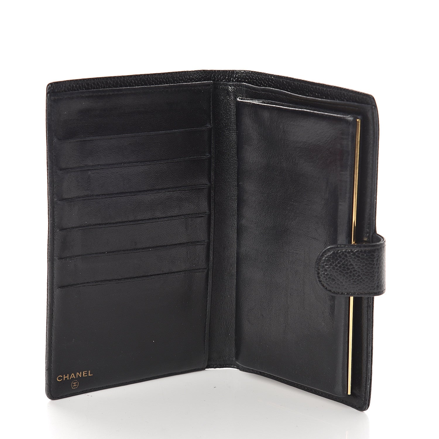 Chanel Caviar Timeless CC French Wallet Black 4 of 5