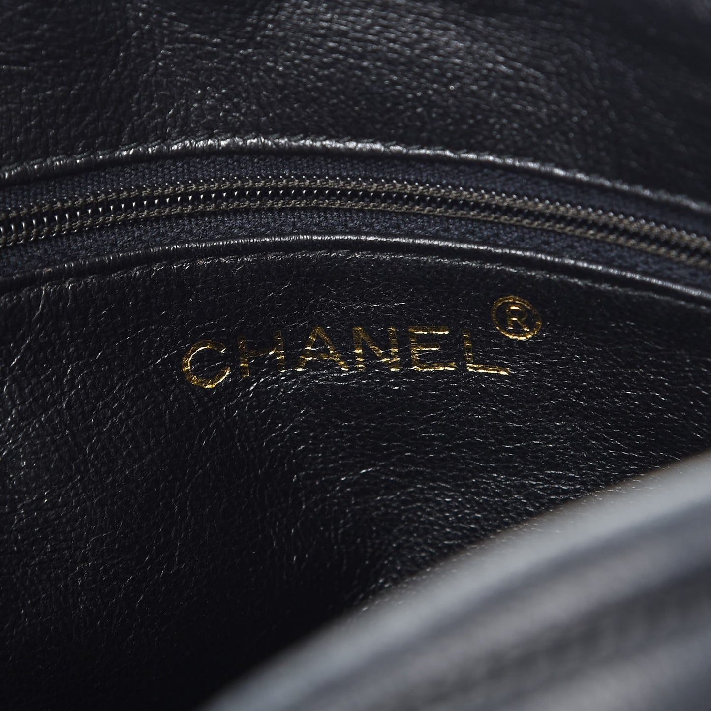 Lambskin Quilted CC Tassel Camera Case Black