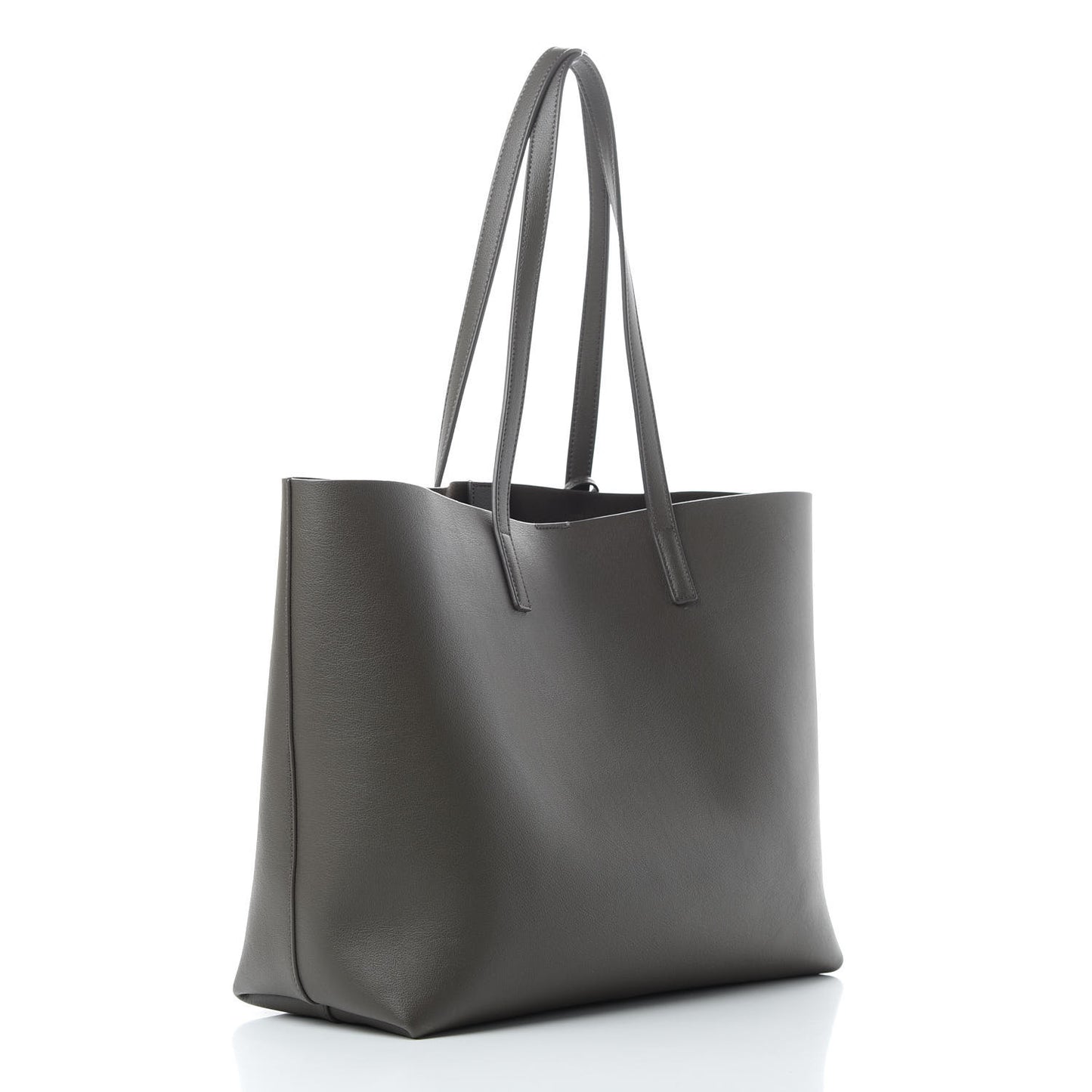 Calfskin Large Shopping Tote Pebble