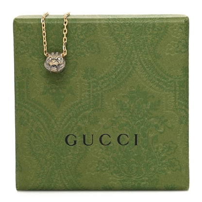 Gucci 18K Yellow Gold Diamond Jade Le Marché des Merveilles Feline Bracelet 5 of 5