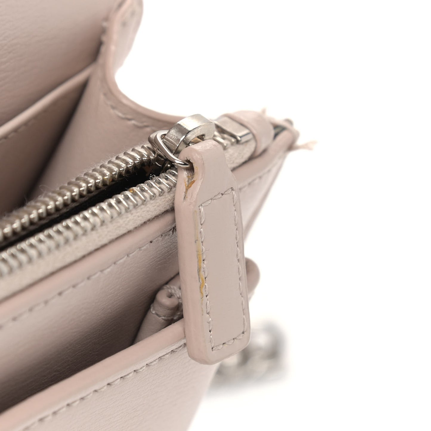 Calfskin Monogram Sunset Chain Wallet Light Pink