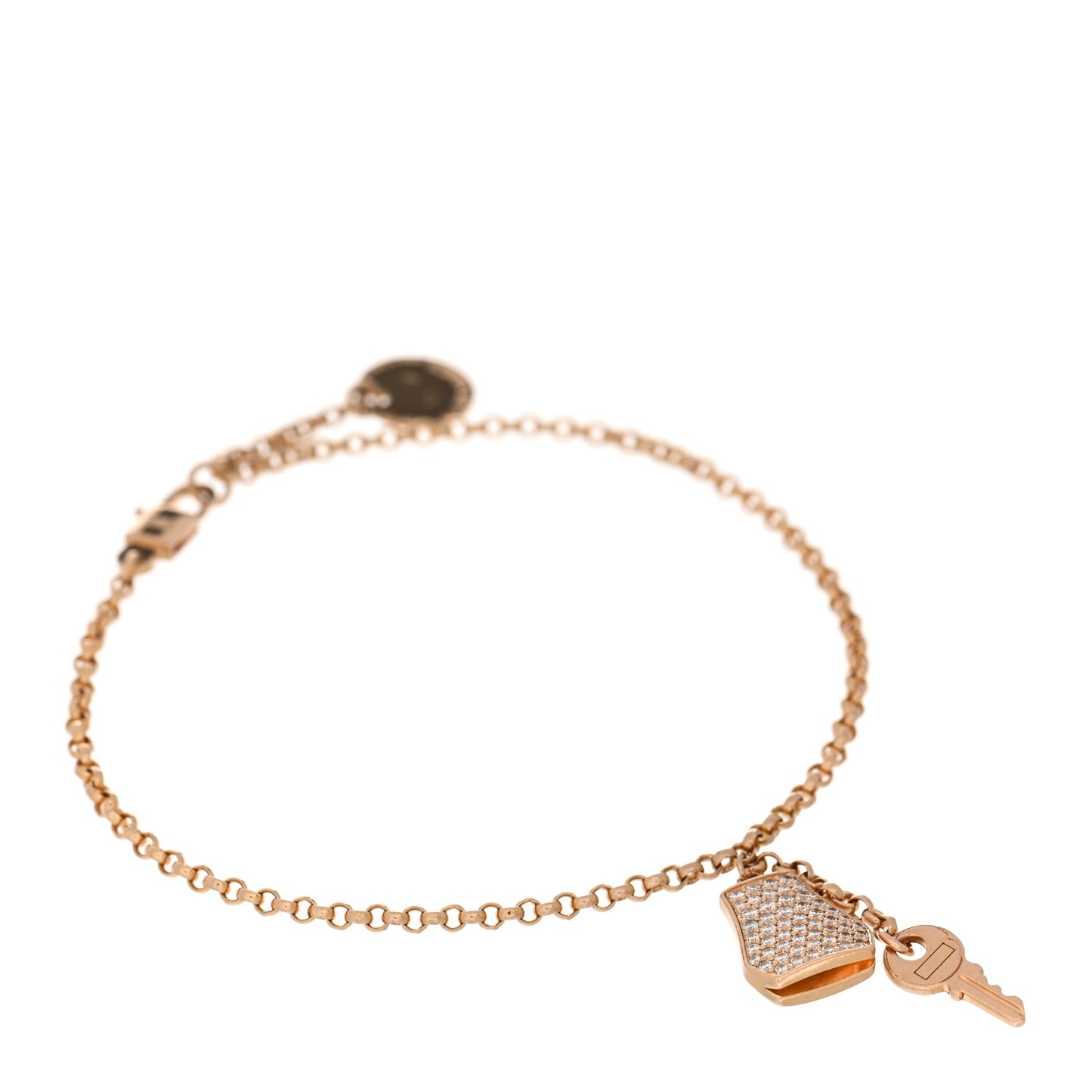 18K Rose Gold Diamond PM Kelly Clochette Bracelet ST