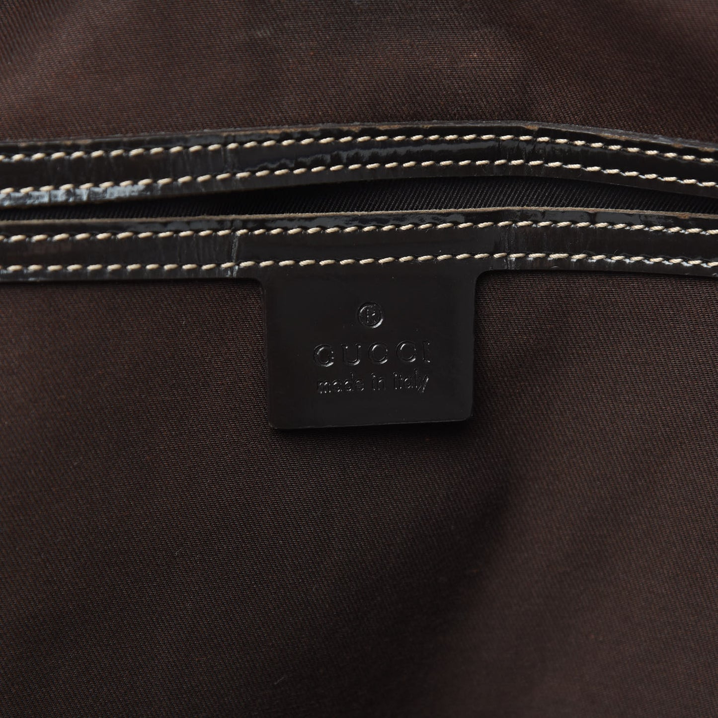 GG Plus Monogram Large Joy Tote Dark Brown