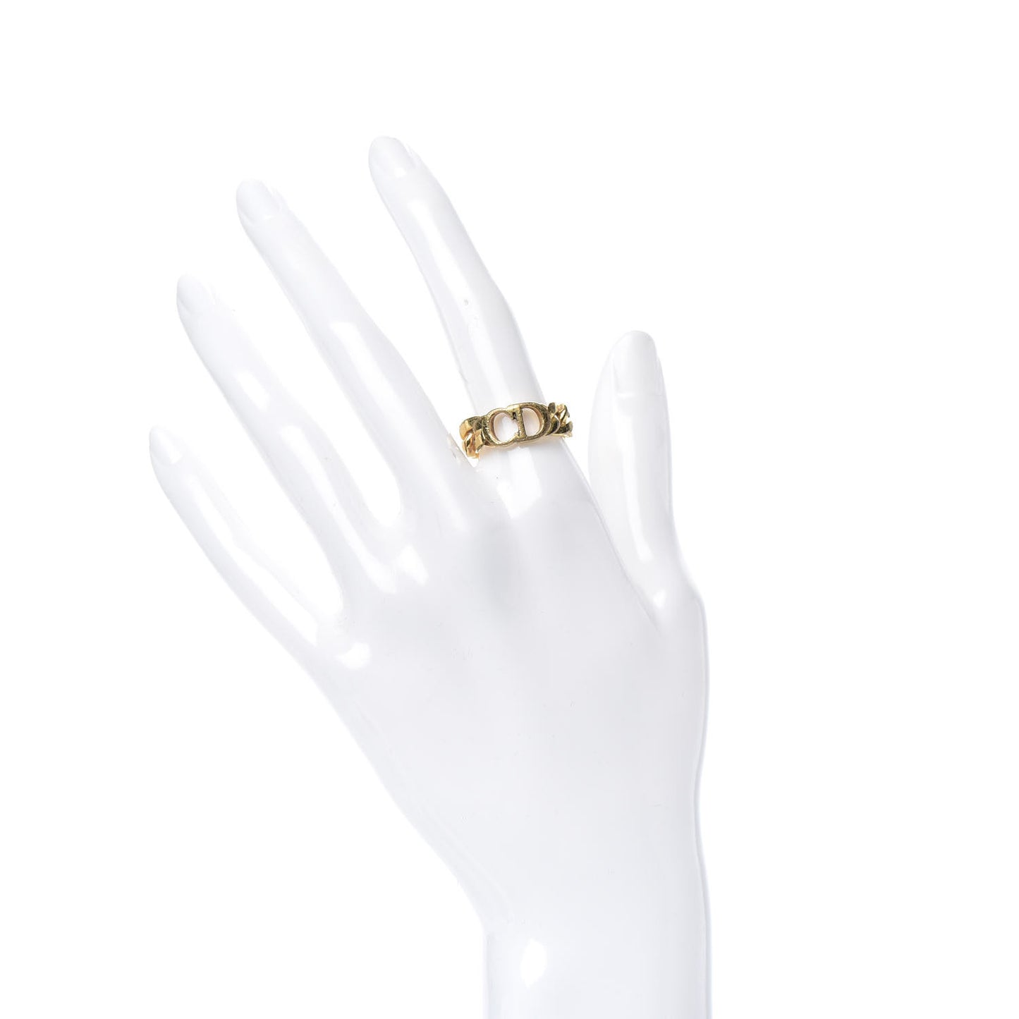 Metal Danseuse Etoile Chain Ring 54 Gold