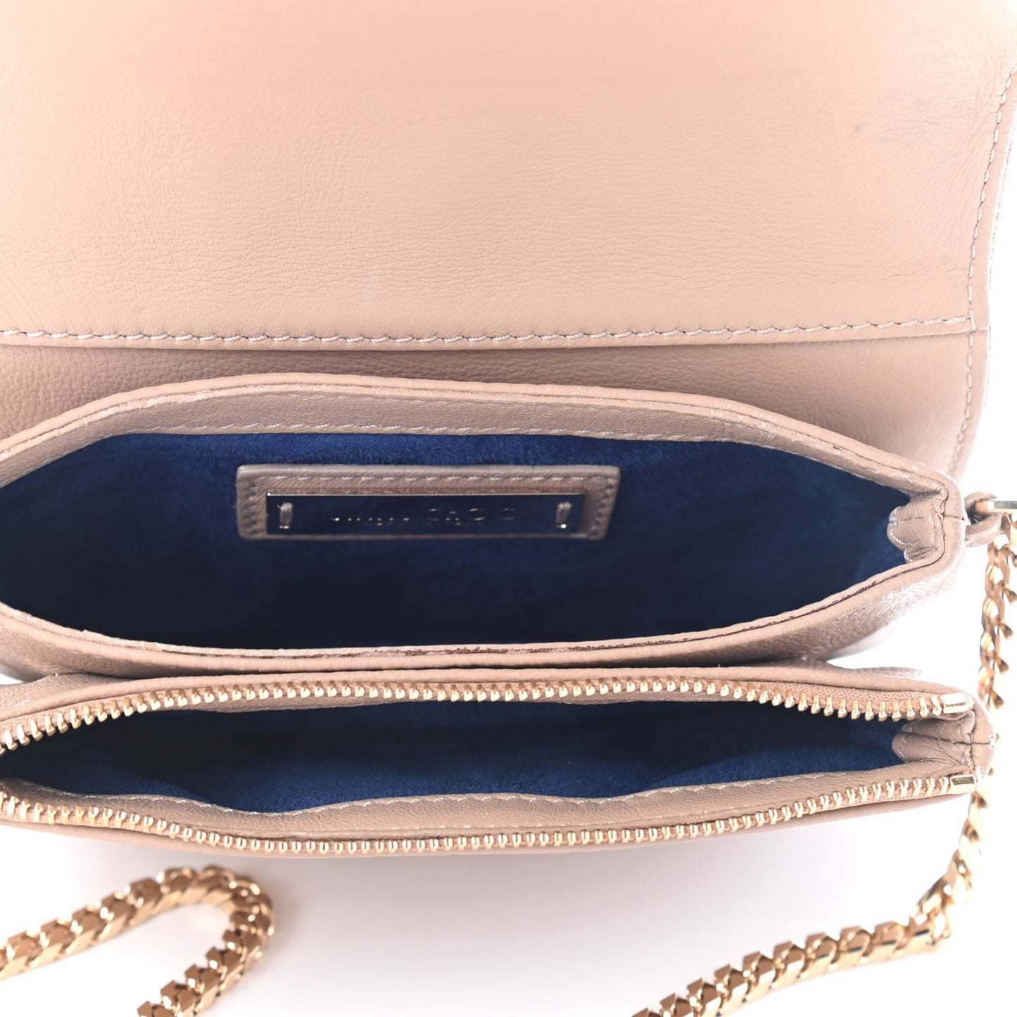 Metallic Elaphe Zadie Crossbody Bag Gold