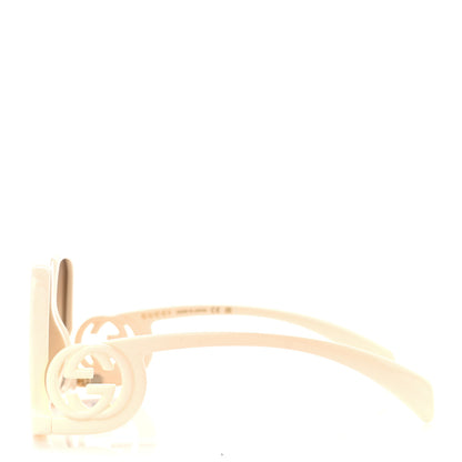 Gucci Acetate Rectangle Frame Sunglasses GG1326S White 3 of 9