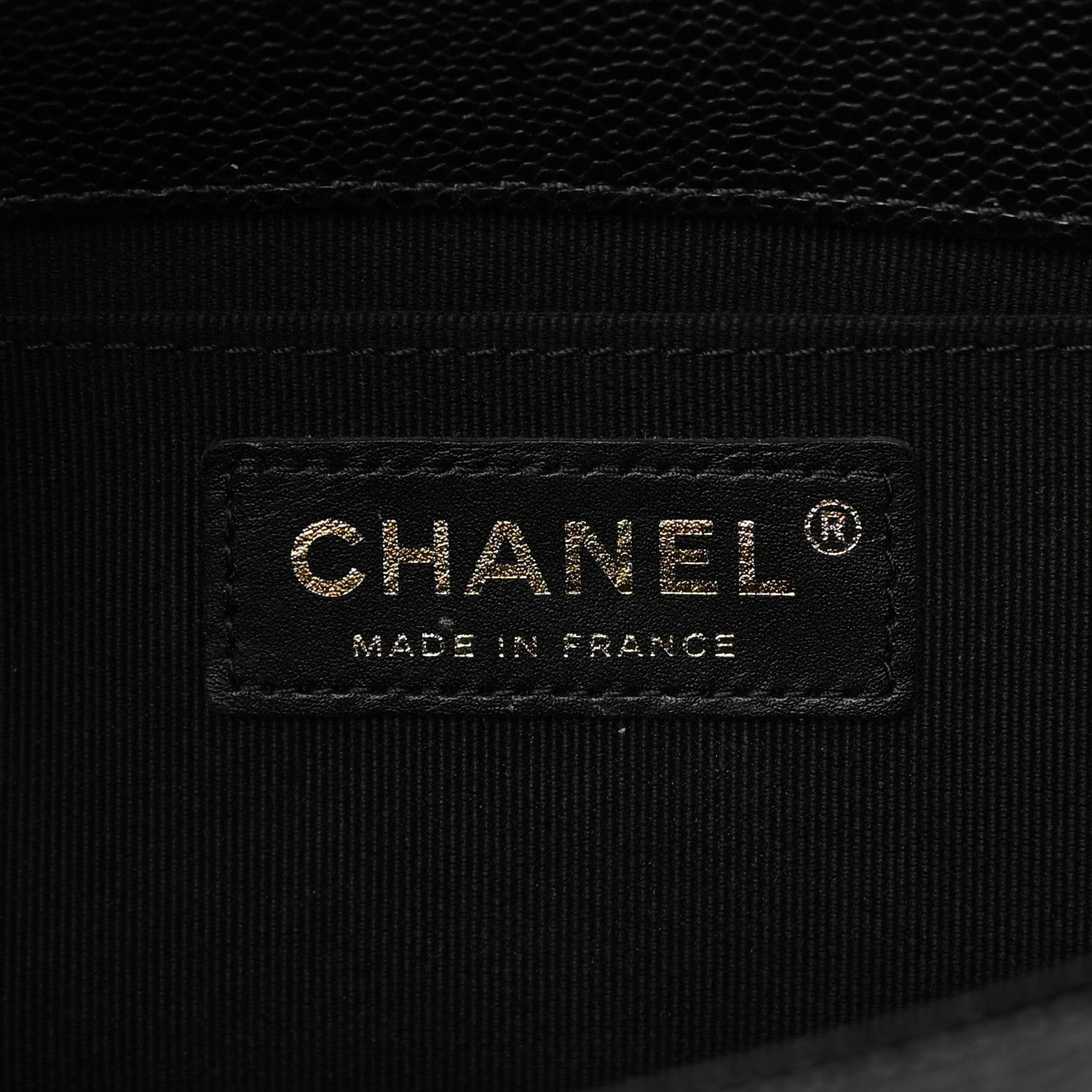 Chanel Caviar Chevron Quilted Medium Boy Flap Black 6 of 12