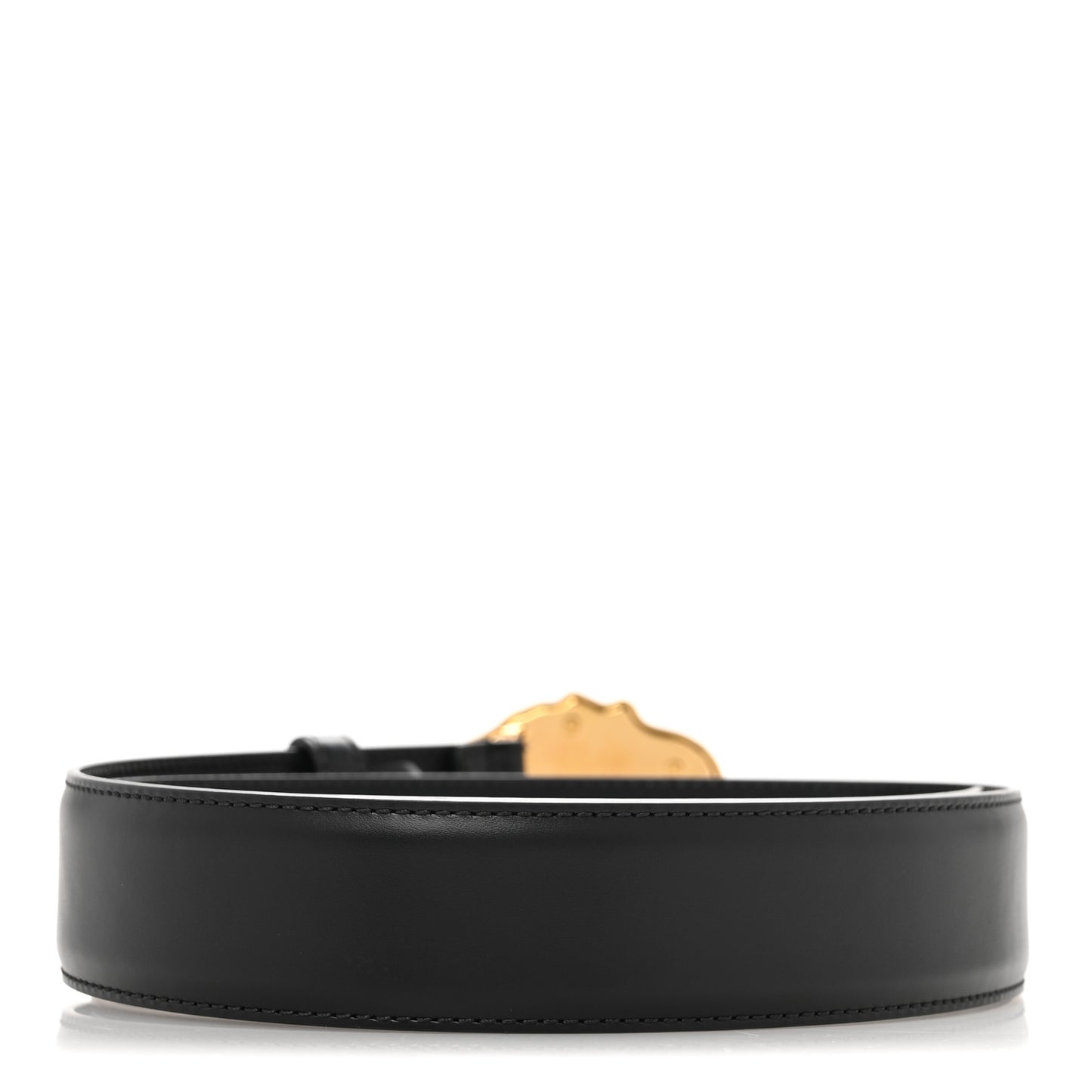 Calfskin 4cm La Medusa Belt 90 36 Black