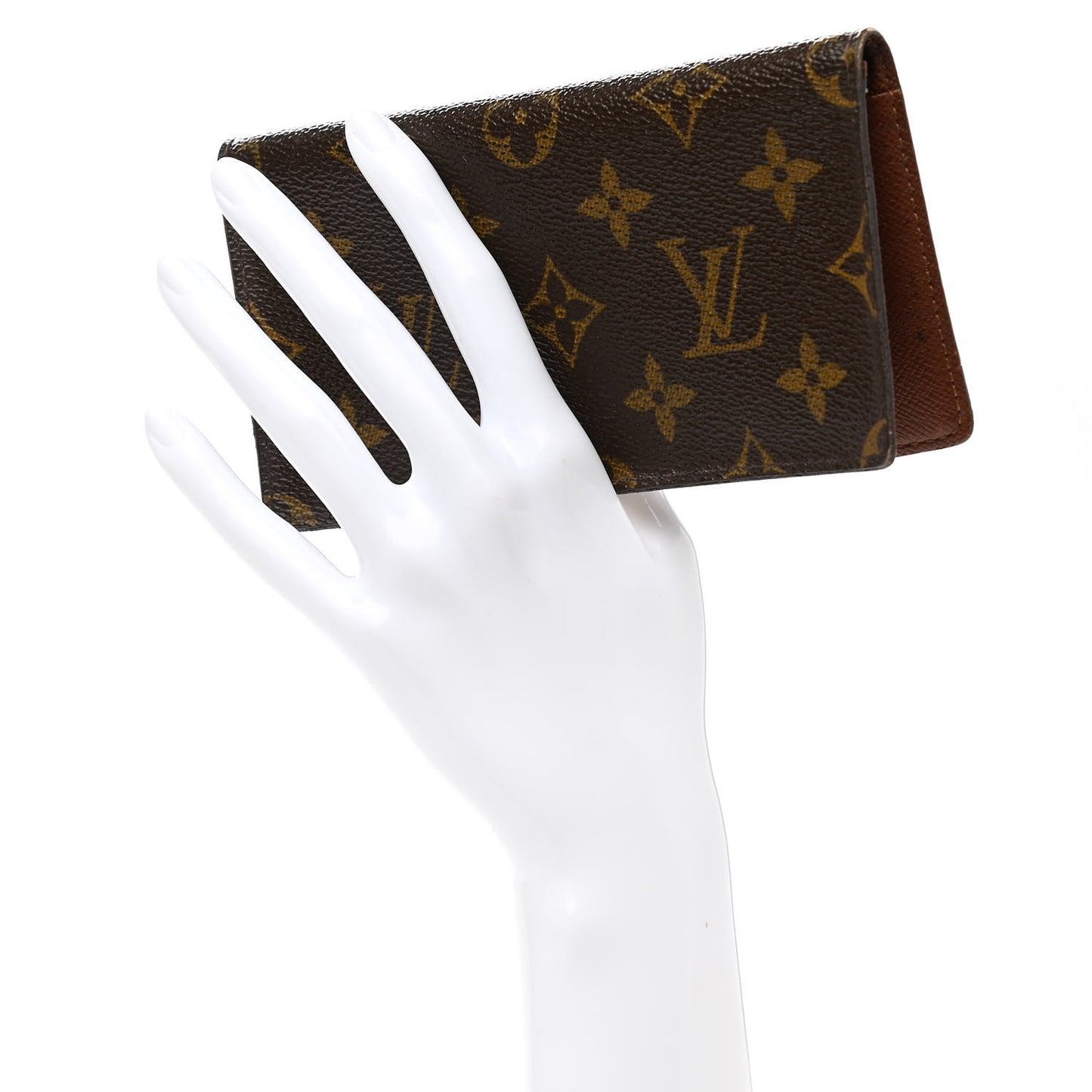 Monogram Simple Checkbook Holder Wallet Cover
