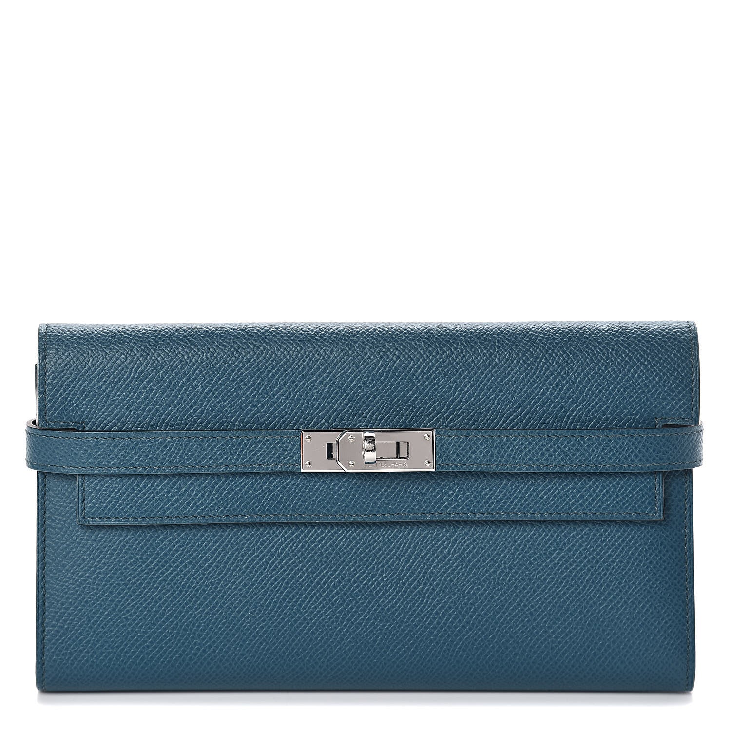 Hermes Epsom Kelly Longue Wallet Bleu Izmir 1 of 8