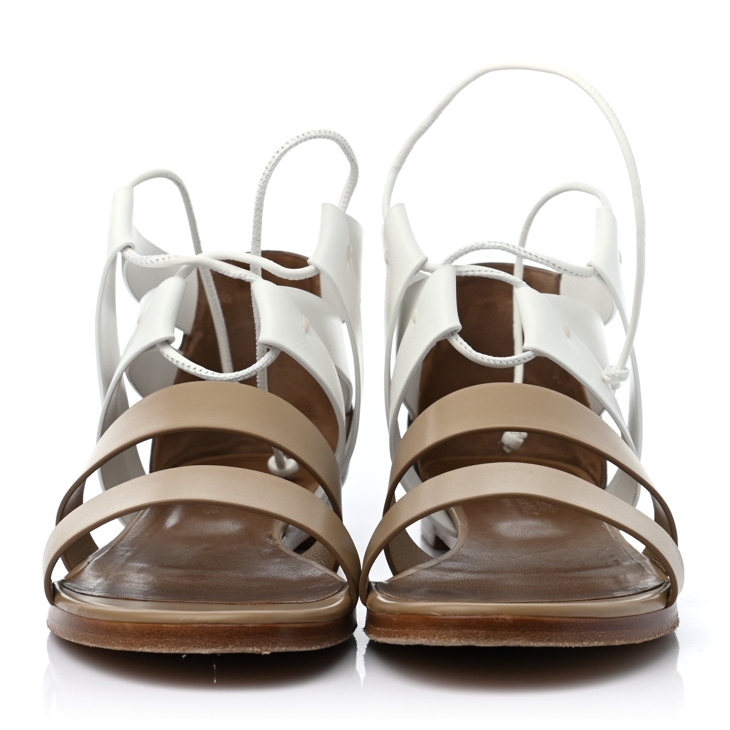 Hermes Calfskin Womens Gladiator Sandals 37.5 2 of 7
