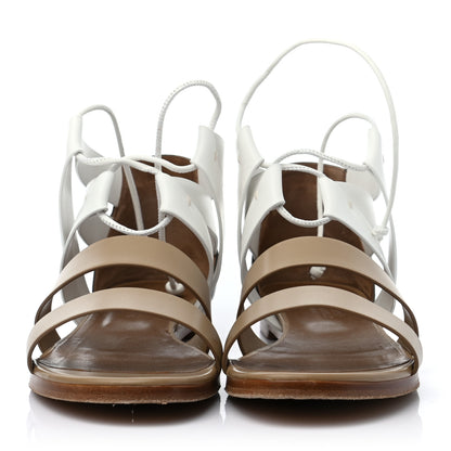 Hermes Calfskin Womens Gladiator Sandals 37.5 2 of 7