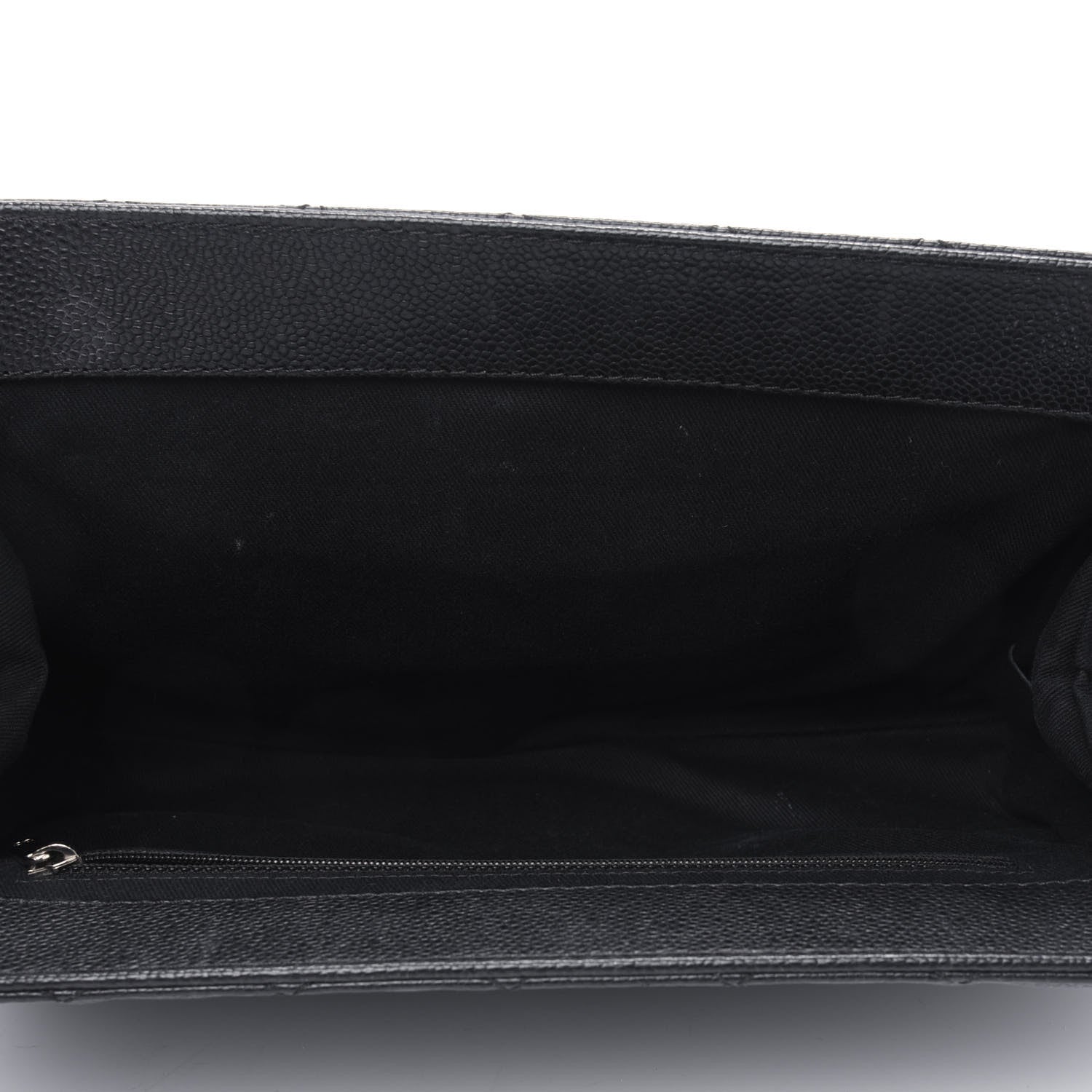 Chanel Caviar Quilted CC Large Clutch Black 4 of 5