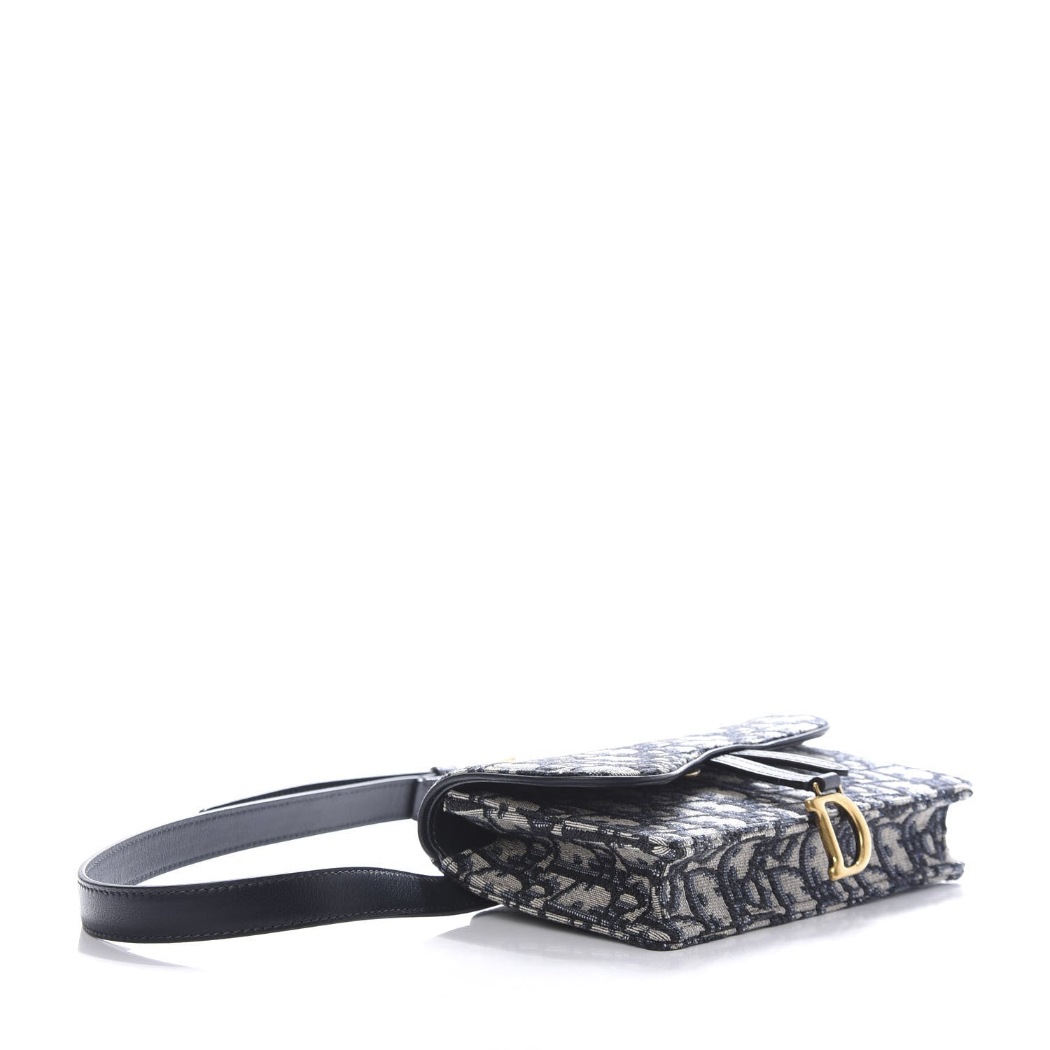 Christian Dior Oblique Saddle Belt Bag Blue 4 of 10