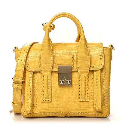 3.1 Phillip Lim Lizard Embossed Calfskin Mini Pashli Satchel Sunshine 1 of 10