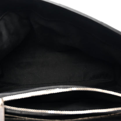Saint Laurent Calfskin Y Quilted Monogram Medium Loulou Chain Satchel Black 5 of 17