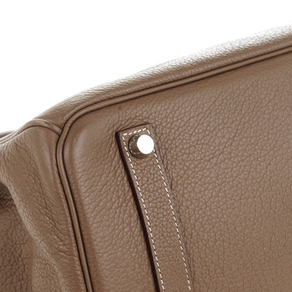 Hermes Taurillon Clemence Birkin 35 Etoupe 20 of 20