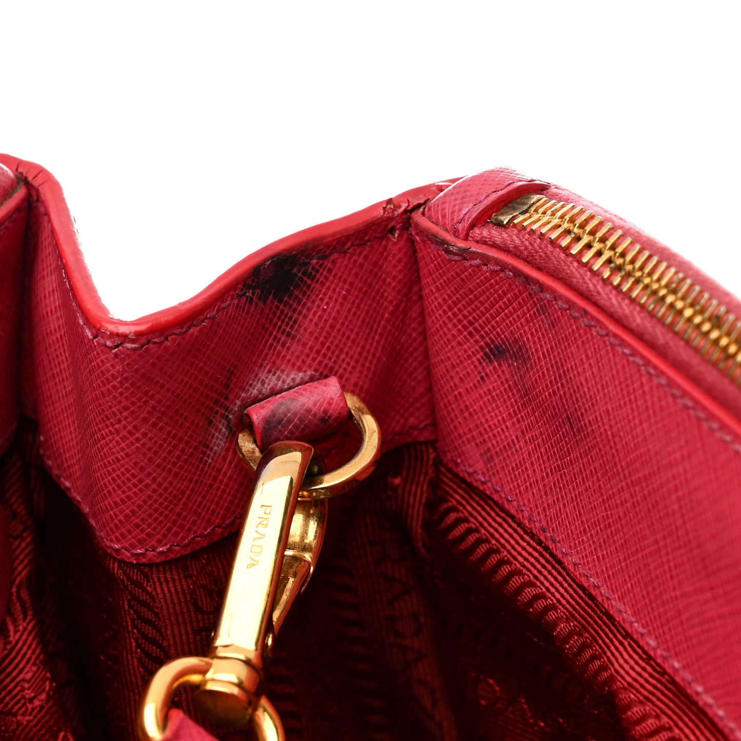 Saffiano Medium Galleria Double Zip Tote Peonia