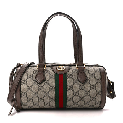 Gucci GG Supreme Monogram Web Small Ophidia Boston Bag Beige New Acero 1 of 12