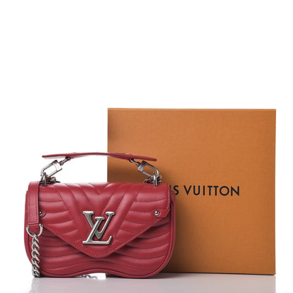 Louis Vuitton Calfskin New Wave Chain PM Scarlet 10 of 10
