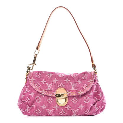 Louis Vuitton Monogram Denim Mini Pleaty Fuchsia 1 of 11