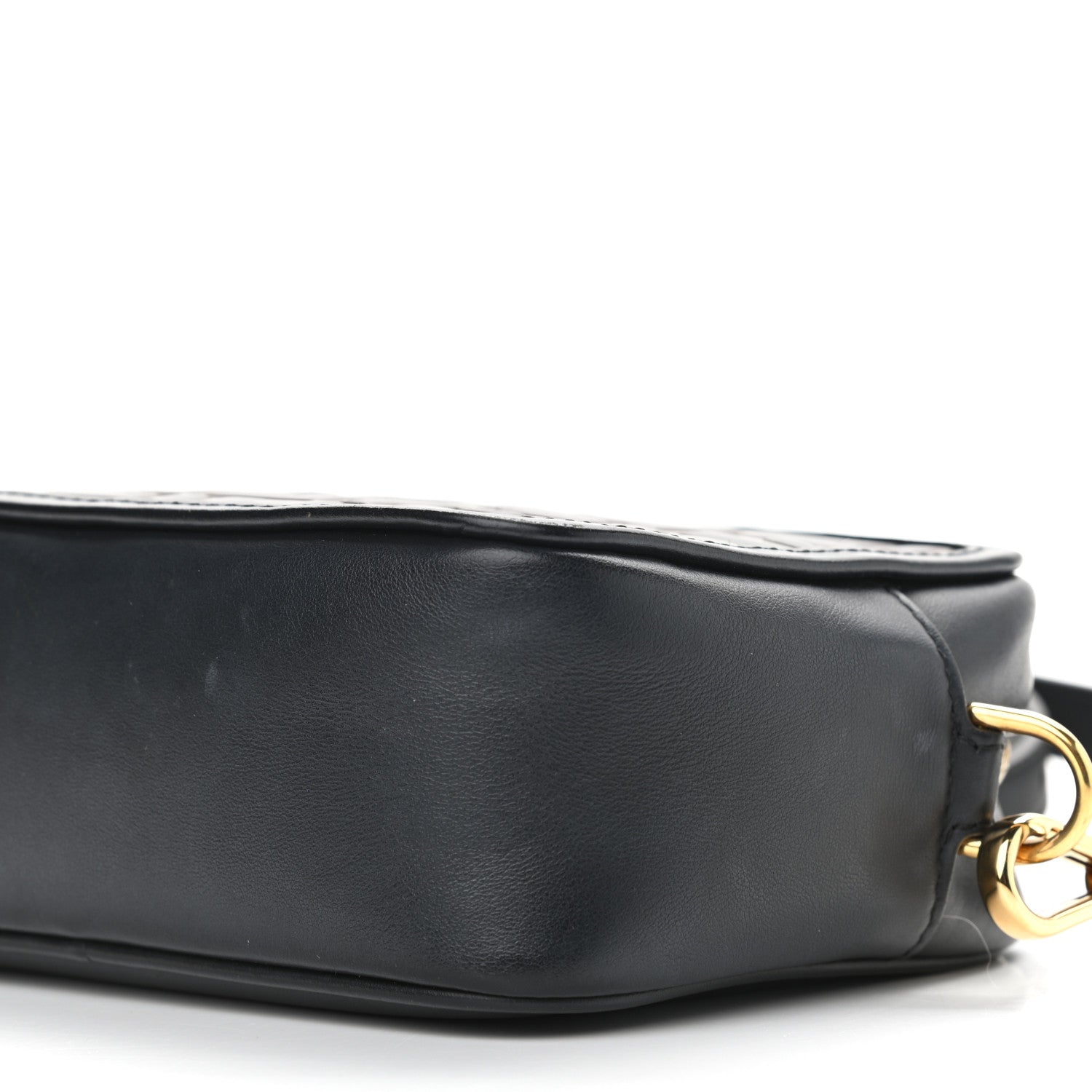 Fendi Vitello Century Bi-Color FF 1974 Embossed Mini Camera Case Maya Black 9 of 10