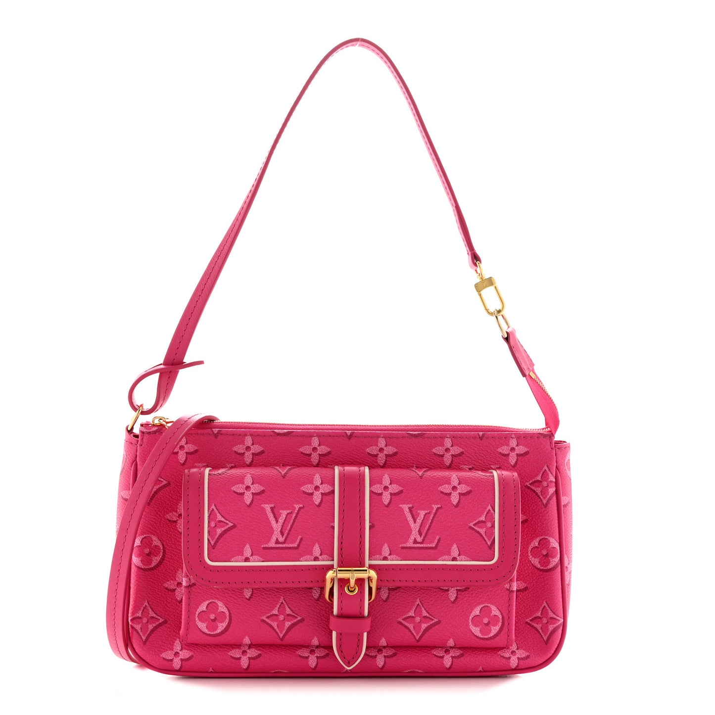 Monogram Fall For You Maxi Multi Pochette Accessories Fuchsia