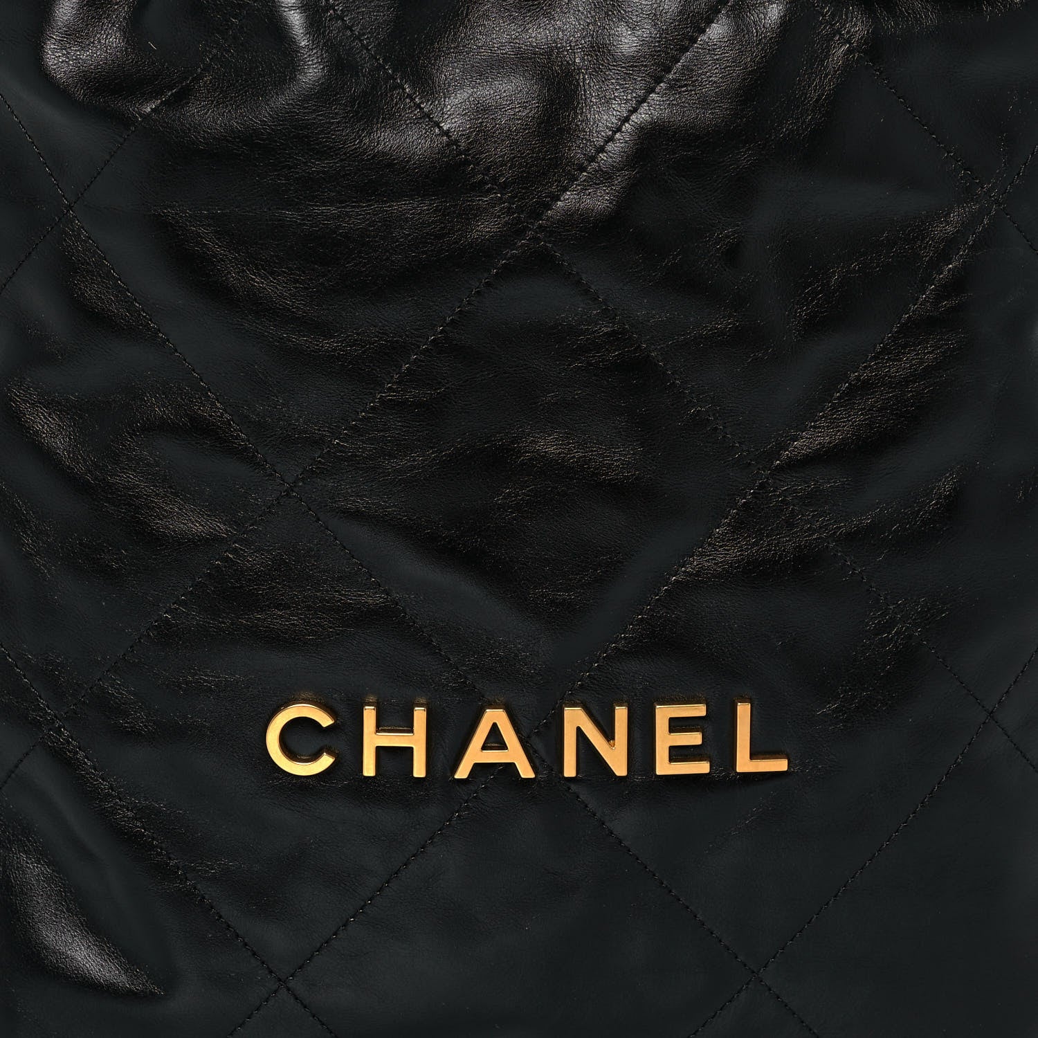 Chanel Shiny Calfskin Quilted Chanel 22 Black 9 of 14