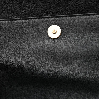 Chanel Sheepskin Chevron Quilted Medium Vintage Mademoiselle Flap Black 11 of 13